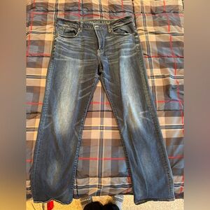 American Eagle Blue Straight Jeans Classic Style